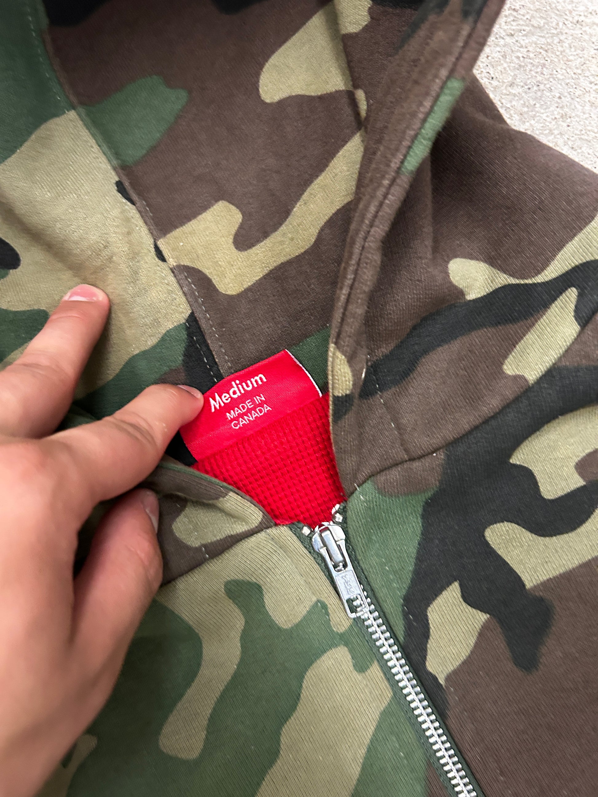 Supreme Camo zip up